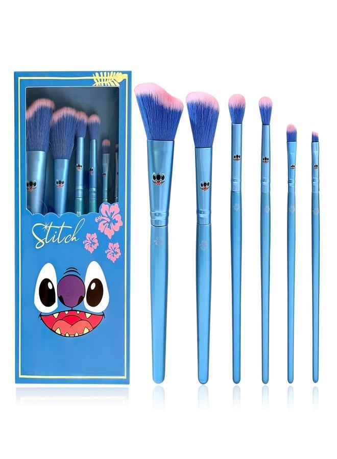 Hamowtux Stitch Stuff Stitch Gifts for Girls Makeup Brushes Gift Box Magic Eye Shadow Eyeliner Blending Lip Brush Anime Cosmetic Brush Set Collection - Image 1